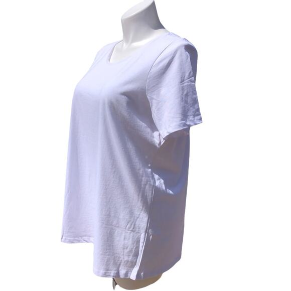 Roaman’s white cotton t-shirt size large size 18 20 - Picture 3 of 8